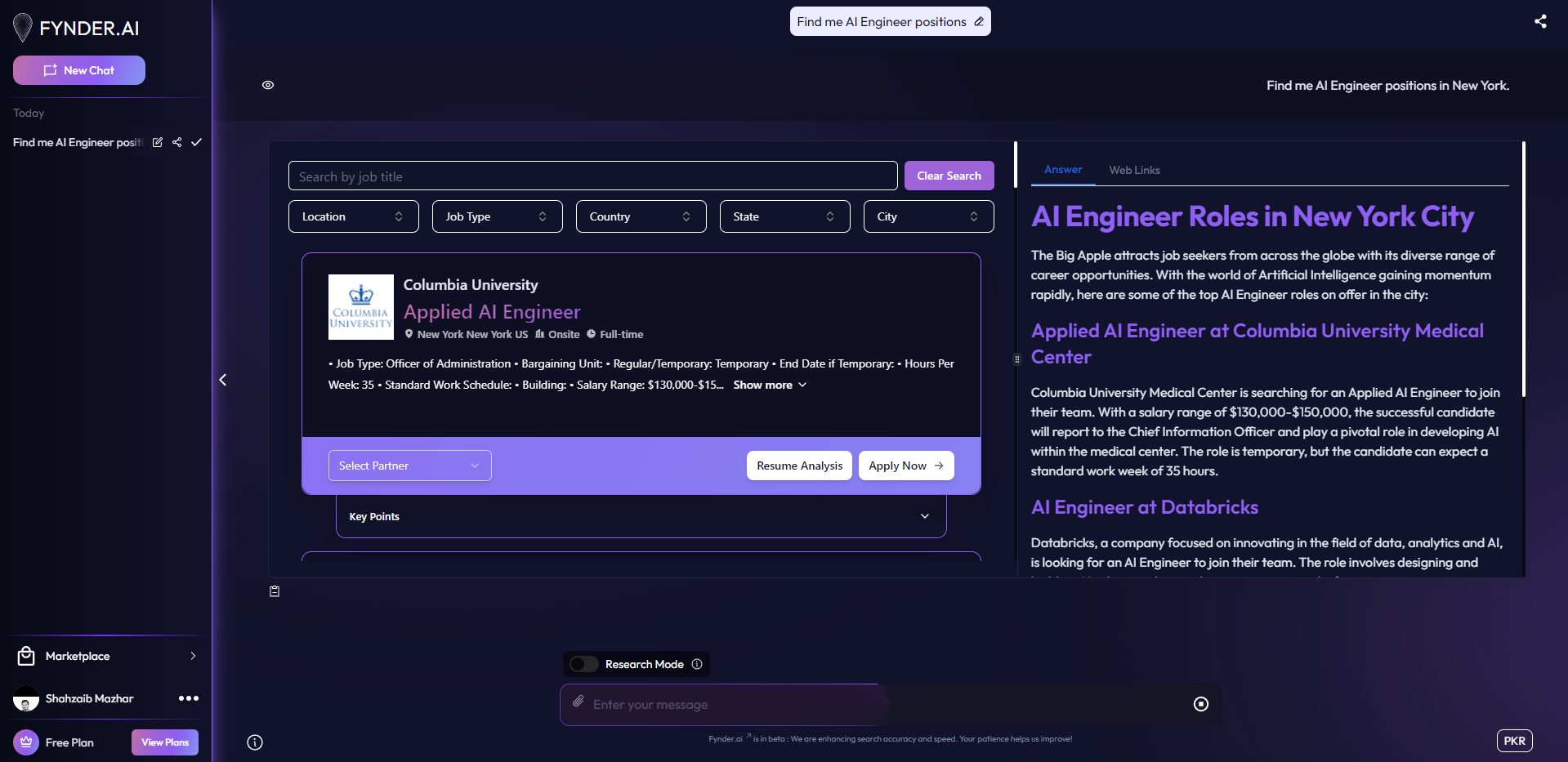 Fynder.ai screenshot 1